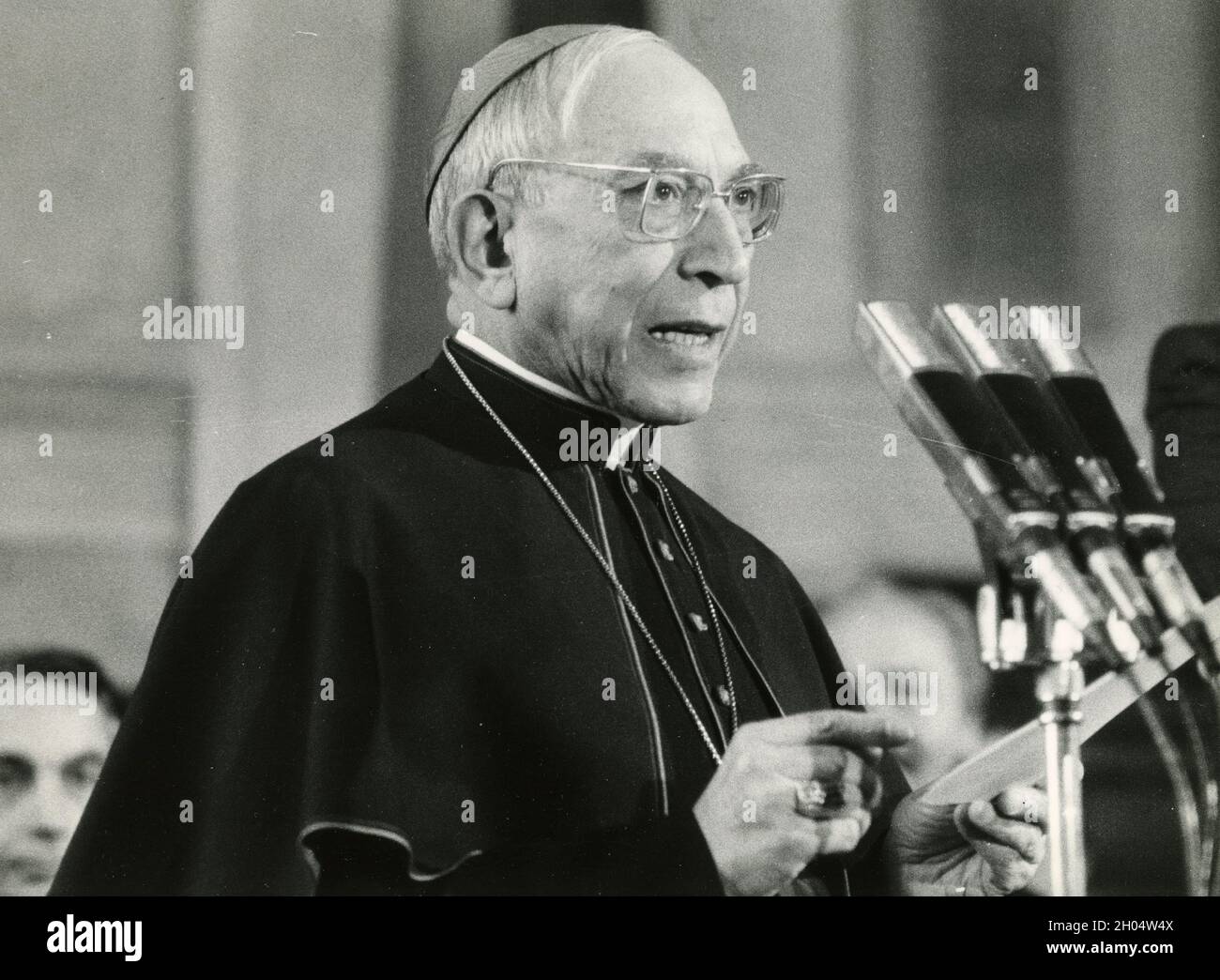 Catholic Church Cardinal Agostino Casaroli, 1980s Stock Photo - Alamy