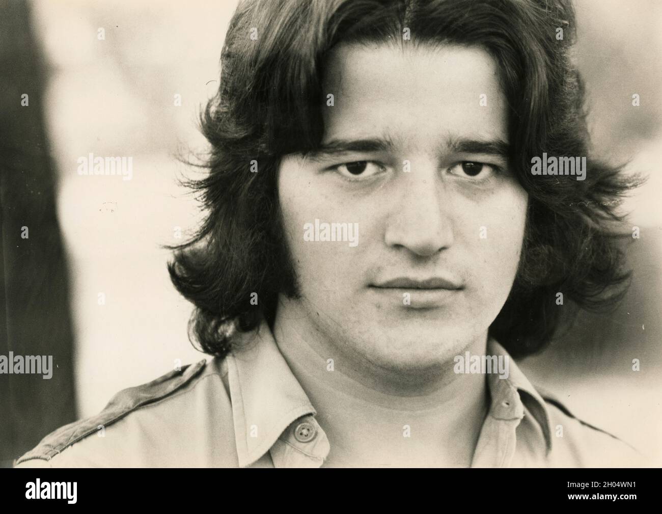 Italian actor and film director Christian De Sica, 1970s Stock Photo