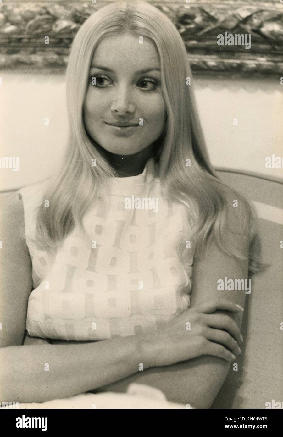 German-American actress Barbara Bouchet, Italy 1972 Stock Photo
