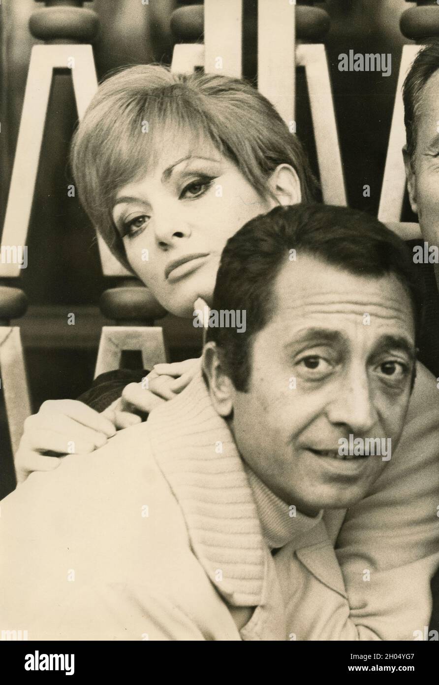 Italian stage and movie actors Aroldo Tieri and Giuliana Lojodice