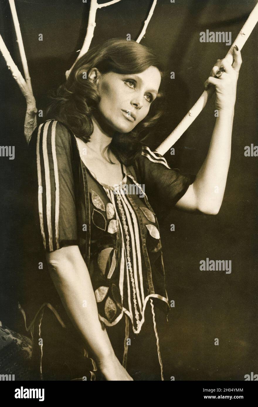 Italian film actress Erika Blanc, 1970s Stock Photo