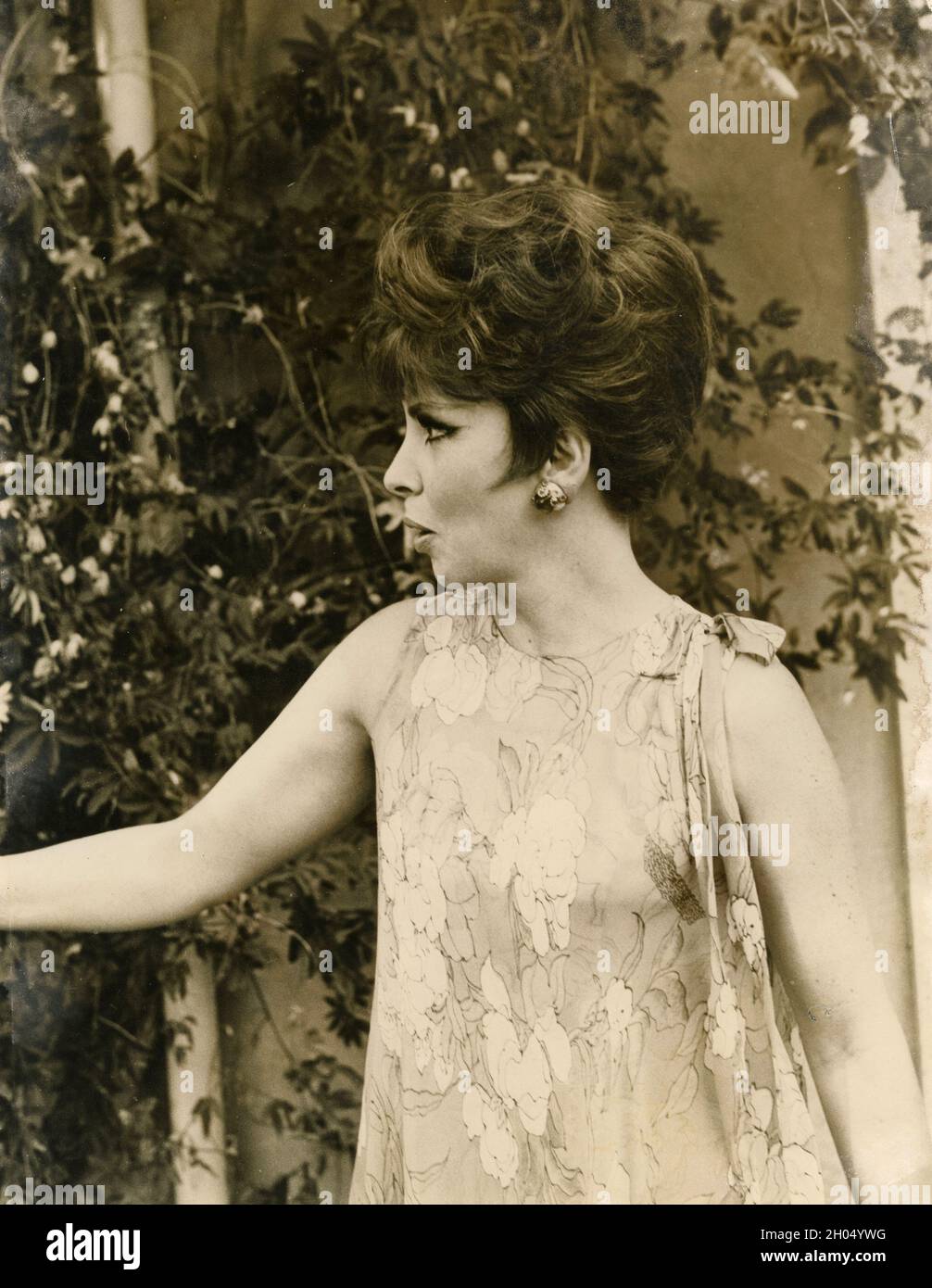 Italian actress Gina Lollobrigida, 1960s Stock Photo
