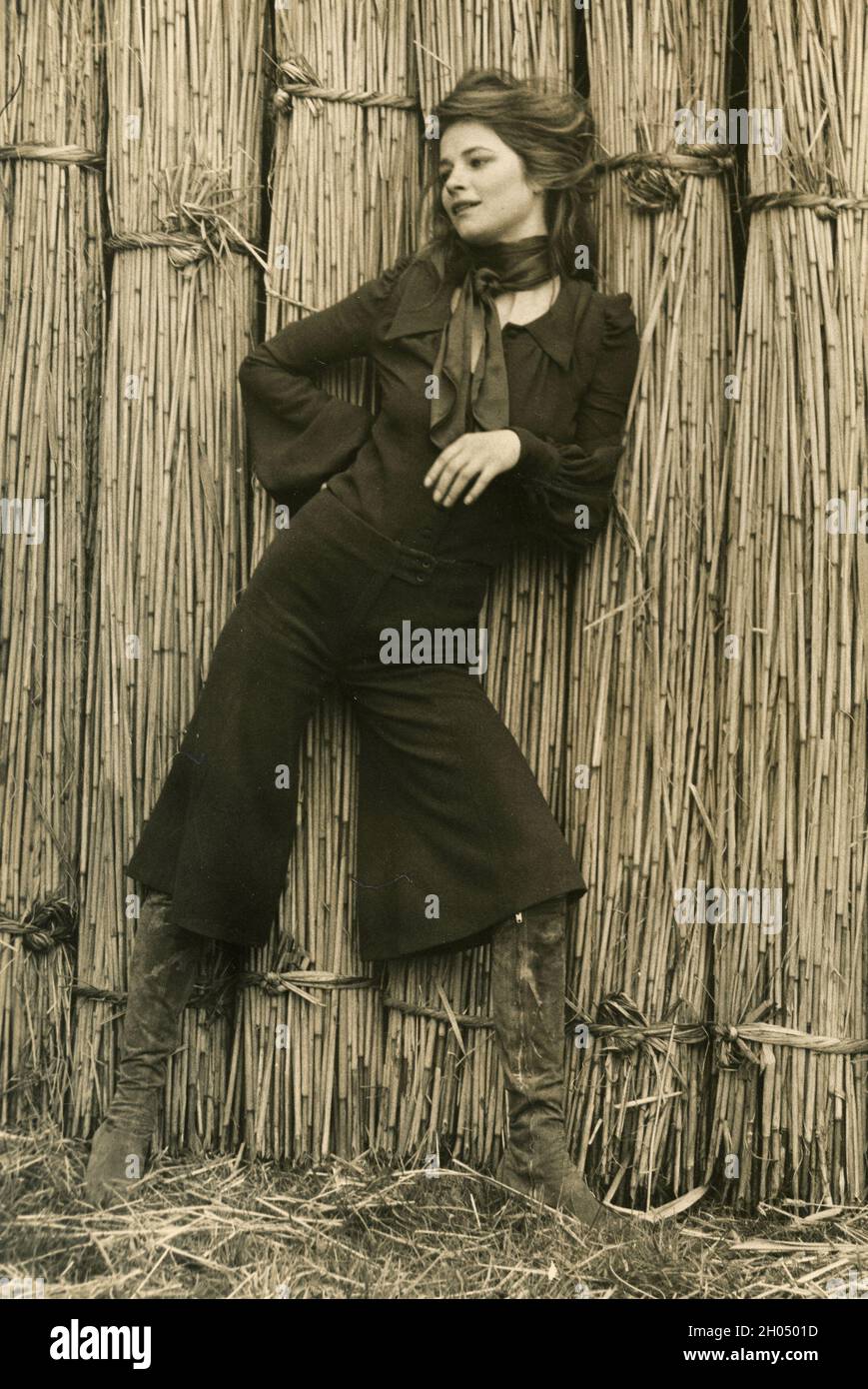 British actress, singer, and model Charlotte Rampling, 1970s Stock Photo