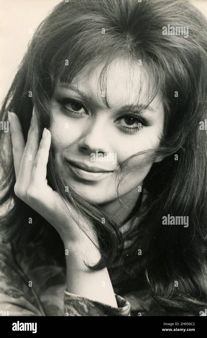 Italian film actress Gianna Serra, 1960s Stock Photo