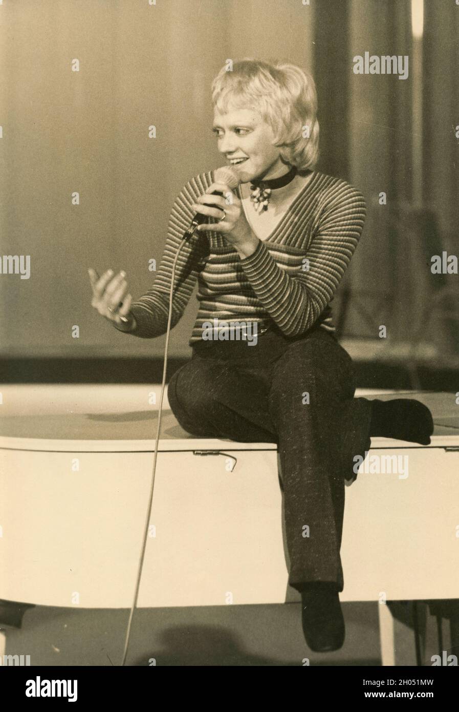 Italian singer actress and showgirl Rita Pavone, 1960s Stock Photo - Alamy