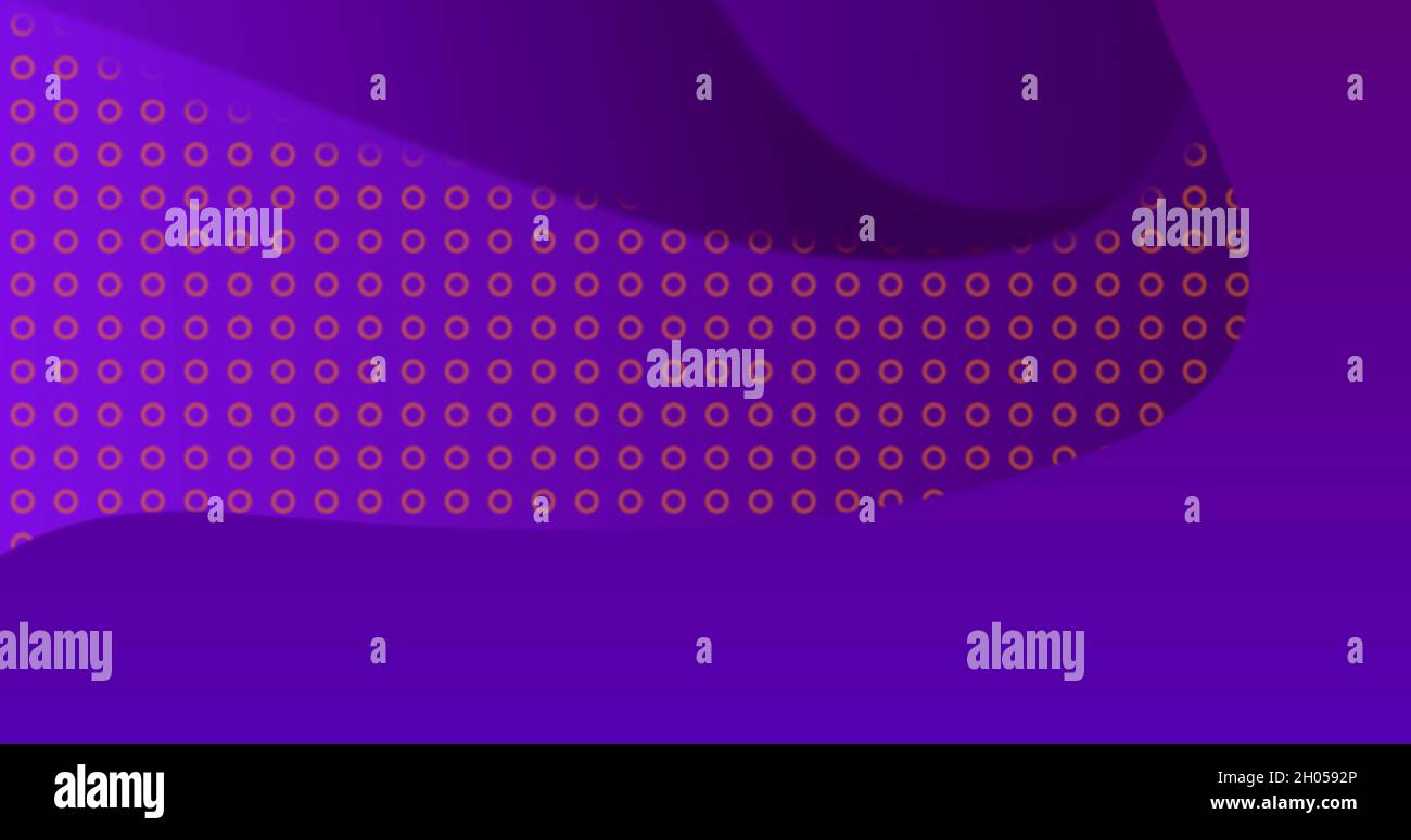 Digital image of textured digital waves against purple background Stock Photo