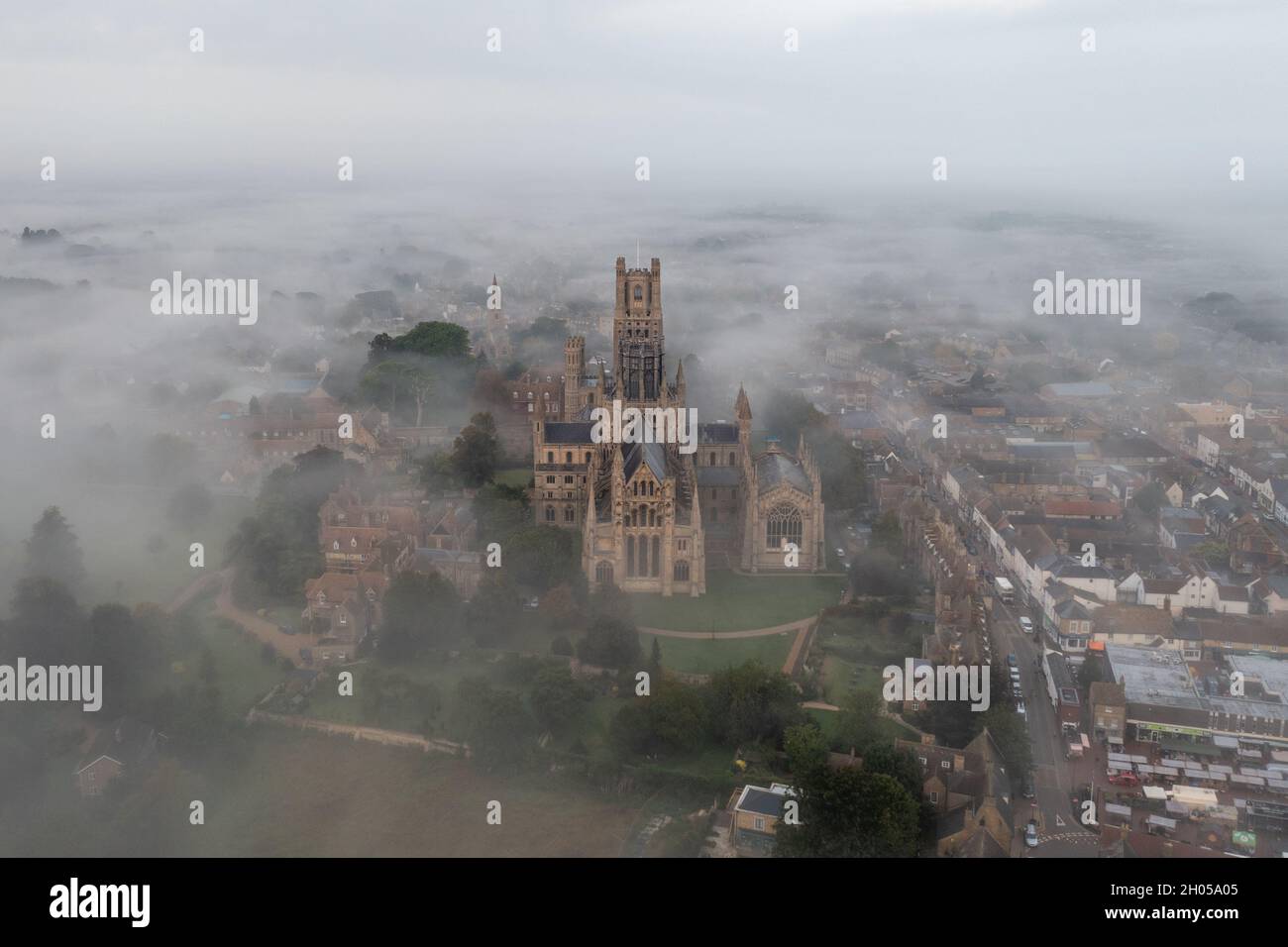 Aerial view ely cathedral hi-res stock photography and images - Alamy