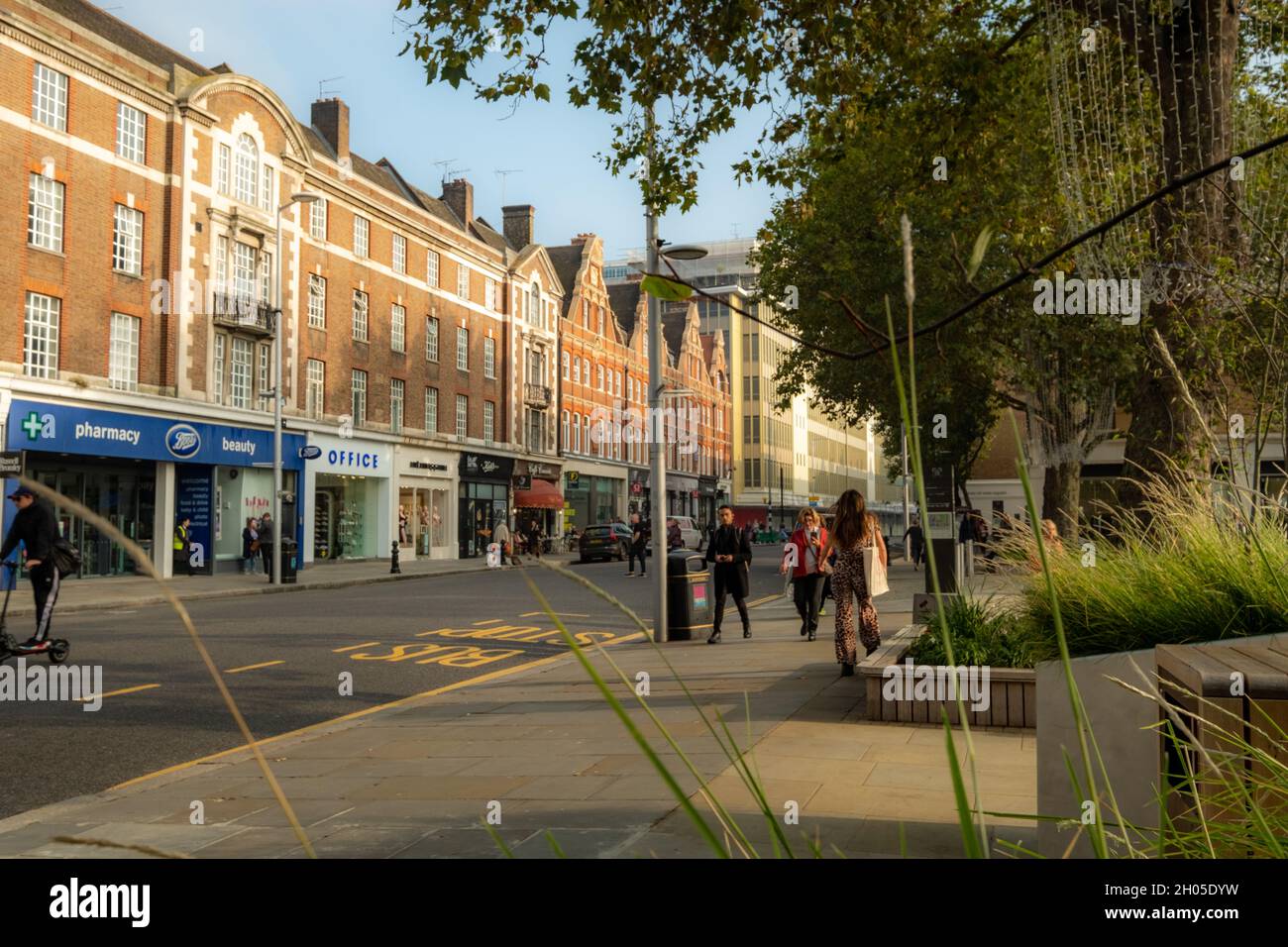 London October 2021 Kings Road Chelsea, an upmarket retail