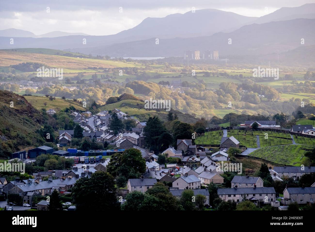 With the nuclear power station of Trawsfynydd seen in the distance