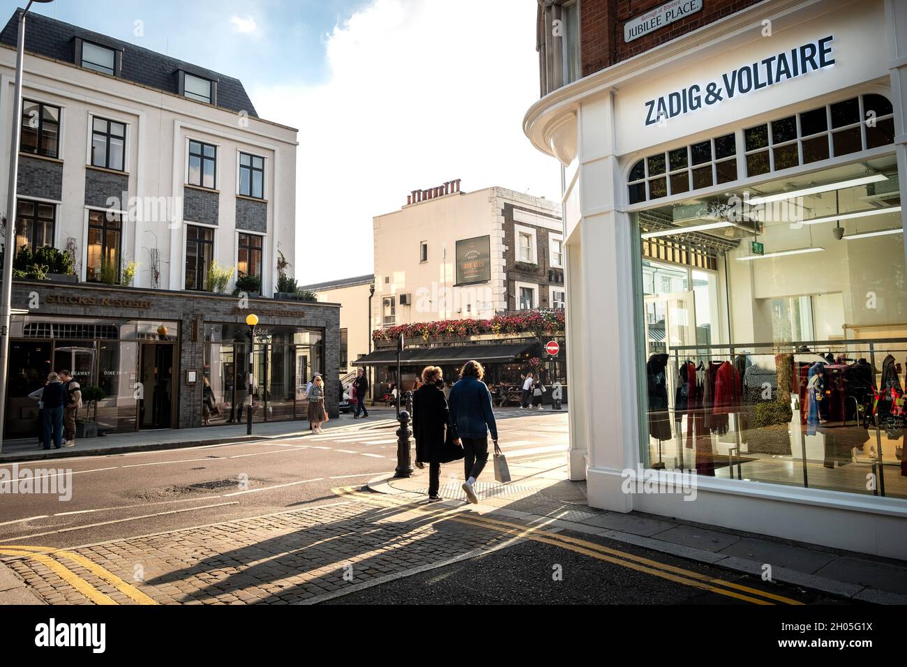 London October 2021 Kings Road Chelsea, an upmarket retail