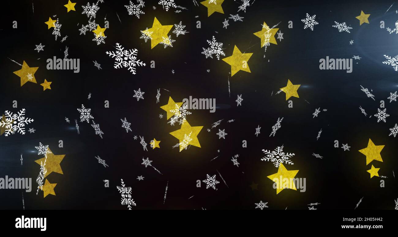 Abstract stars falling background loop hi-res stock photography and ...