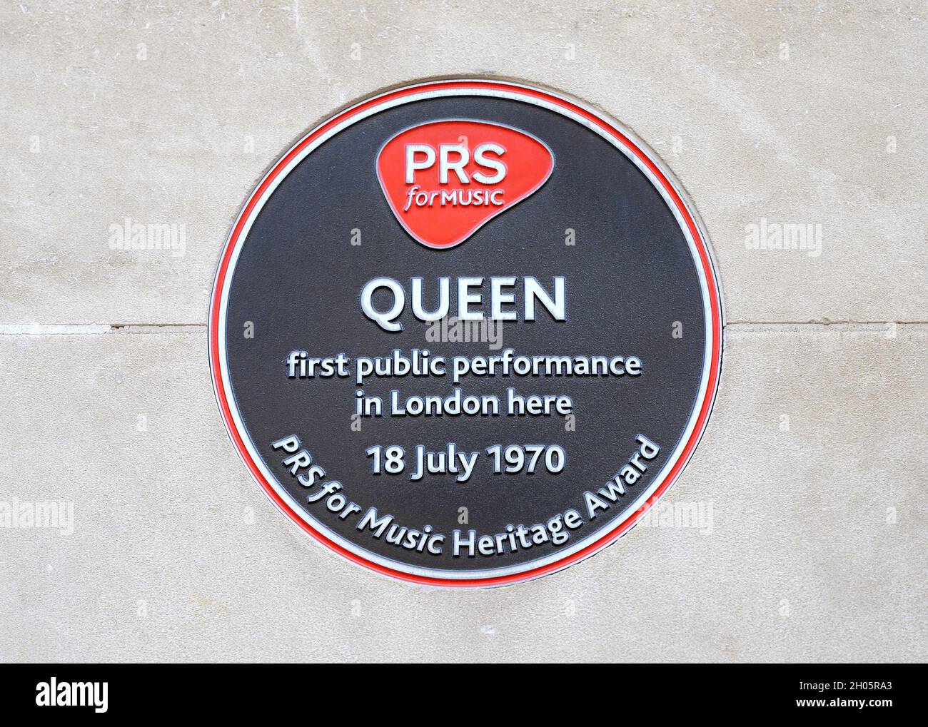 London, UK. Commemorative plaque: 