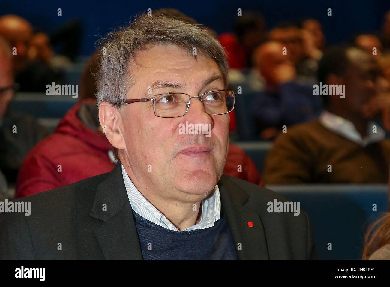 Maurizio Landini, national secretary of the CIGIL workers' union Stock Photo