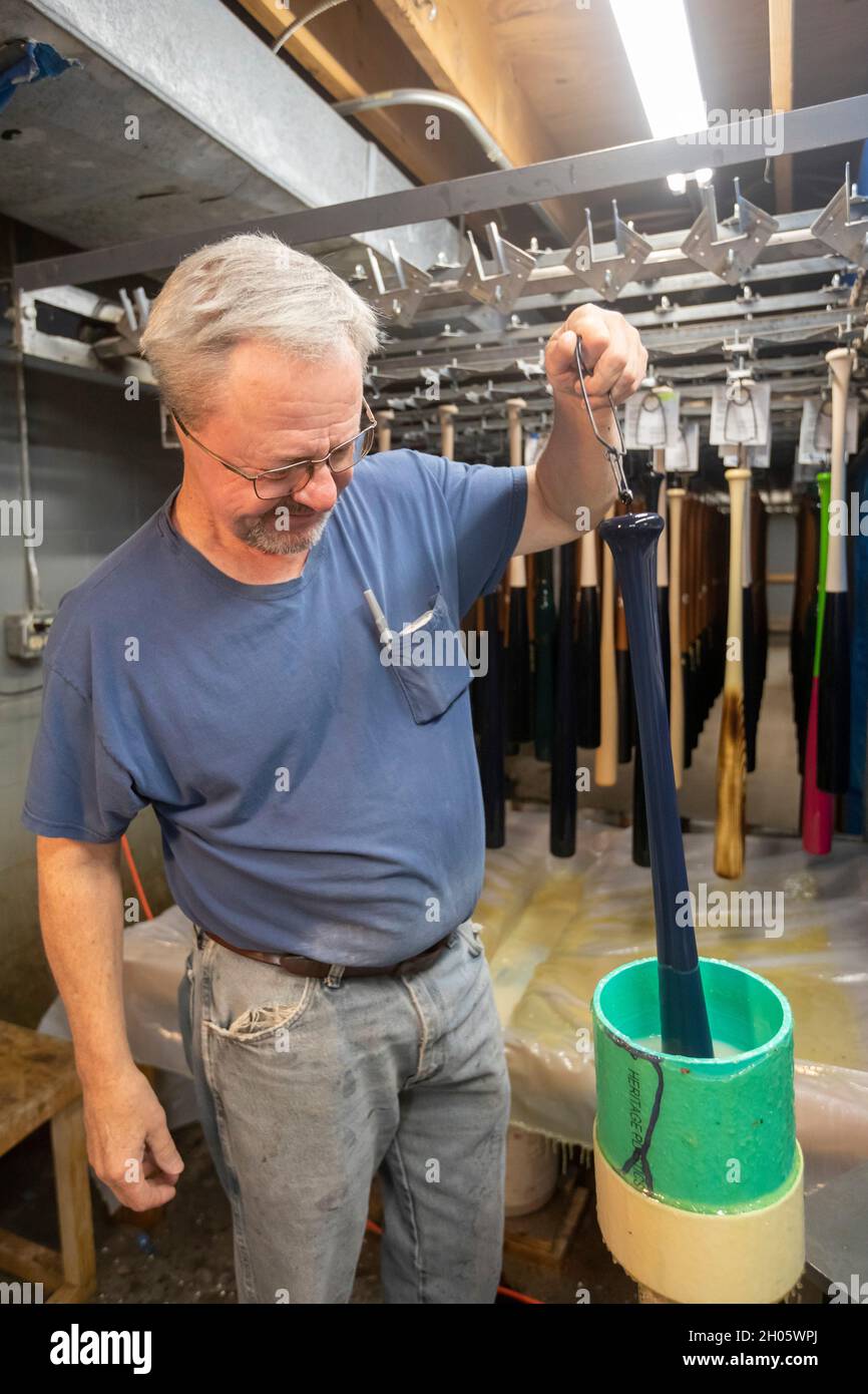 Brookville, Pennsylvania Baseball bats are manufactured at BWP Bats