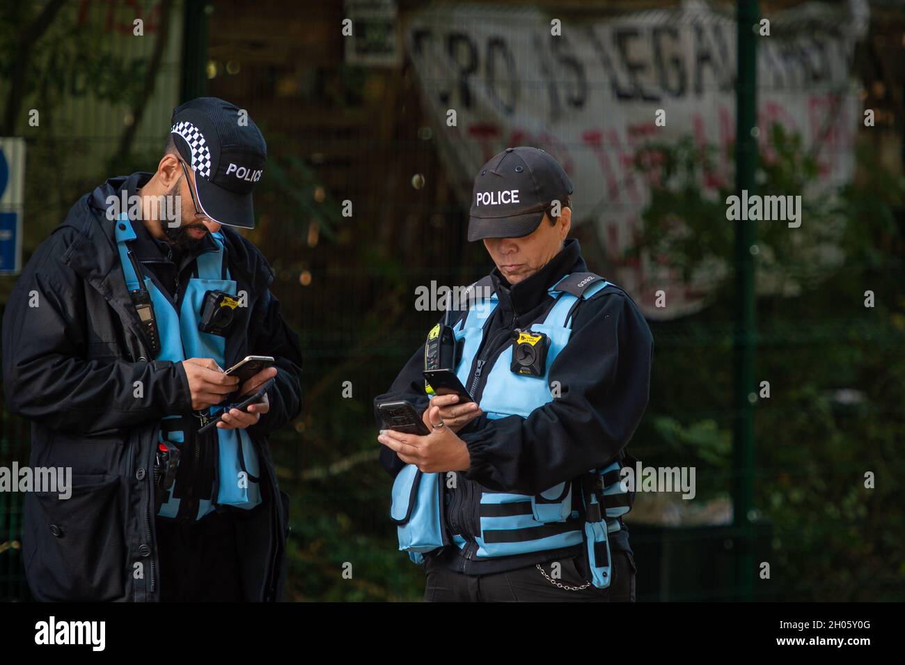 Aylesbury Vale, UK. 11th October, 2021. British Transport Police