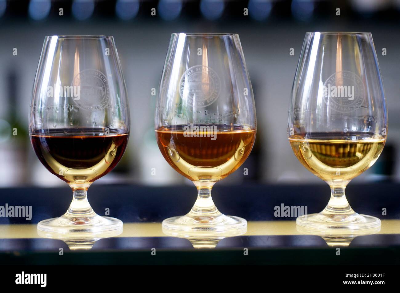 Single Cask Scottish Malt Whisky Stock Photo