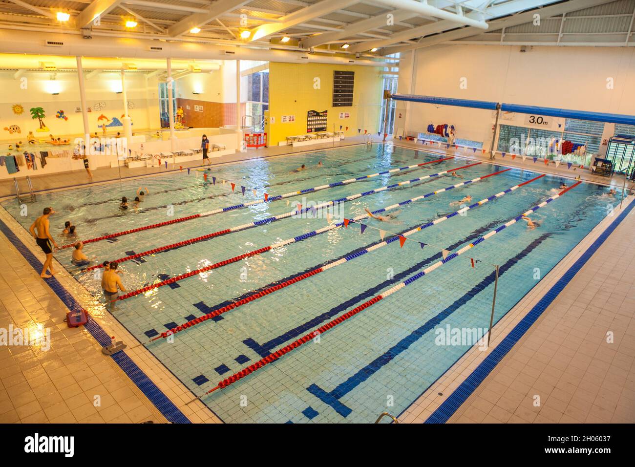 swimming pool in a  Leisure Centre Stock Photo