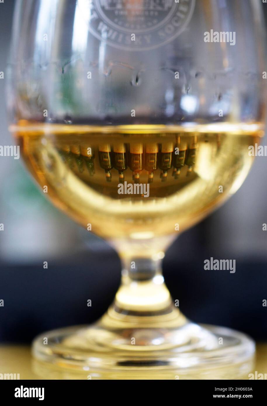 Single Cask Scottish Malt Whisky Stock Photo