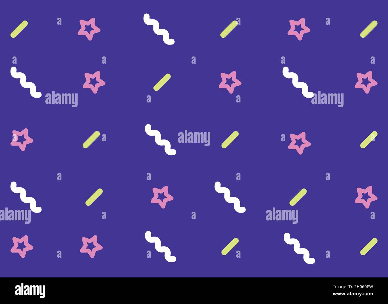 Confetti pattern. Vector illustration in flat design. Stock Vector