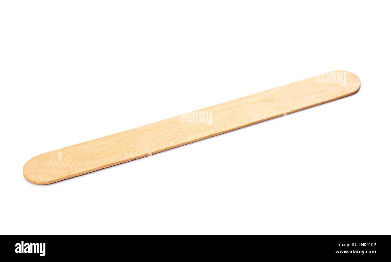 Tongue depressor on white background. Medical tool Stock Photo Alamy