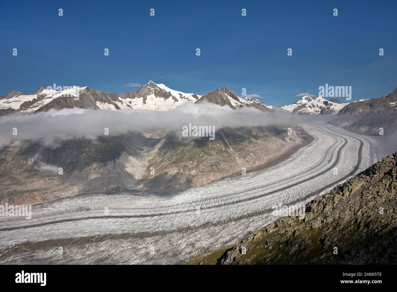 Aletsch Glacier Stock Photo