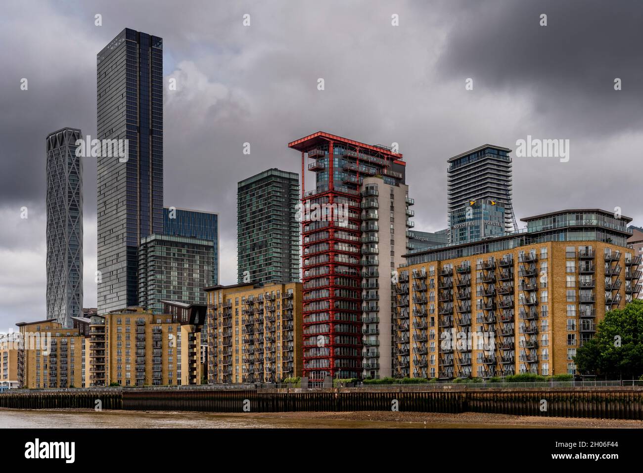 Residential Property On Canary Wharf, London, UK. Stock Photo