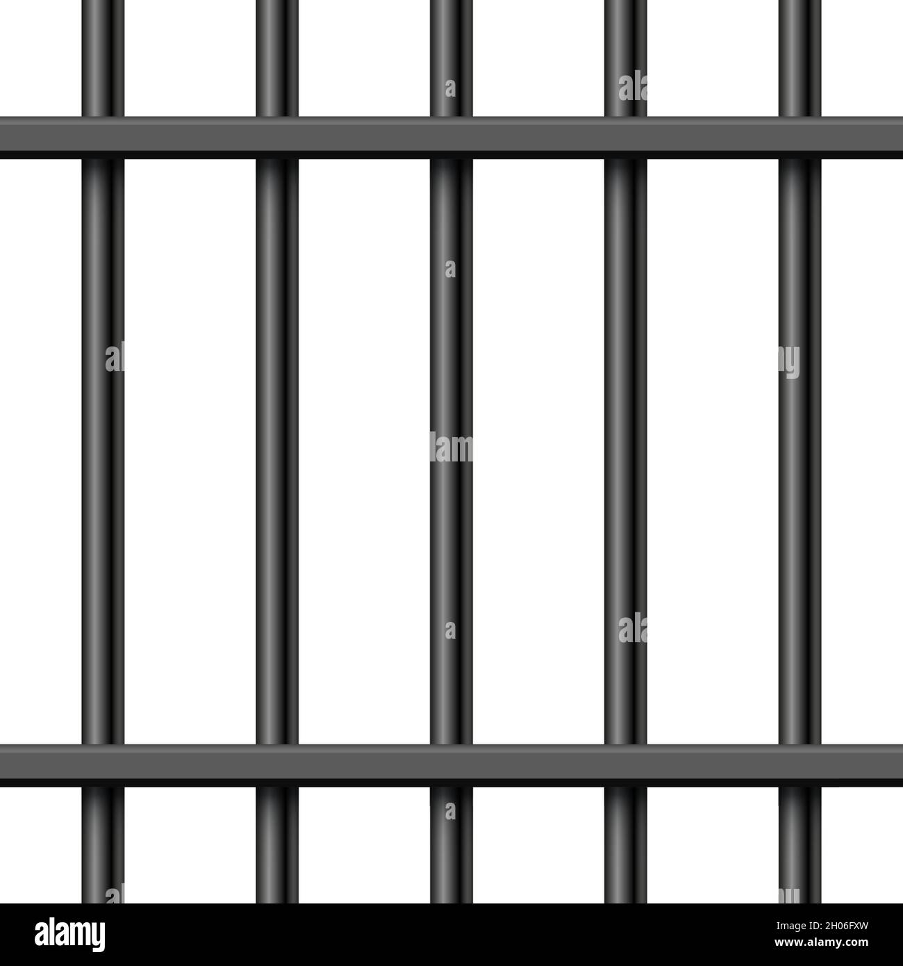 Black realistic metal prison bars isolated on white background. Detailed  jail cage, prison iron fence. Criminal background mockup. Creative vector  Stock Vector Image & Art - Alamy