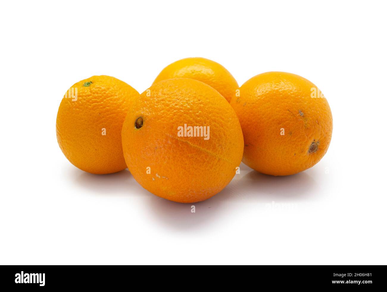 Oranges isolated on white background Stock Photo