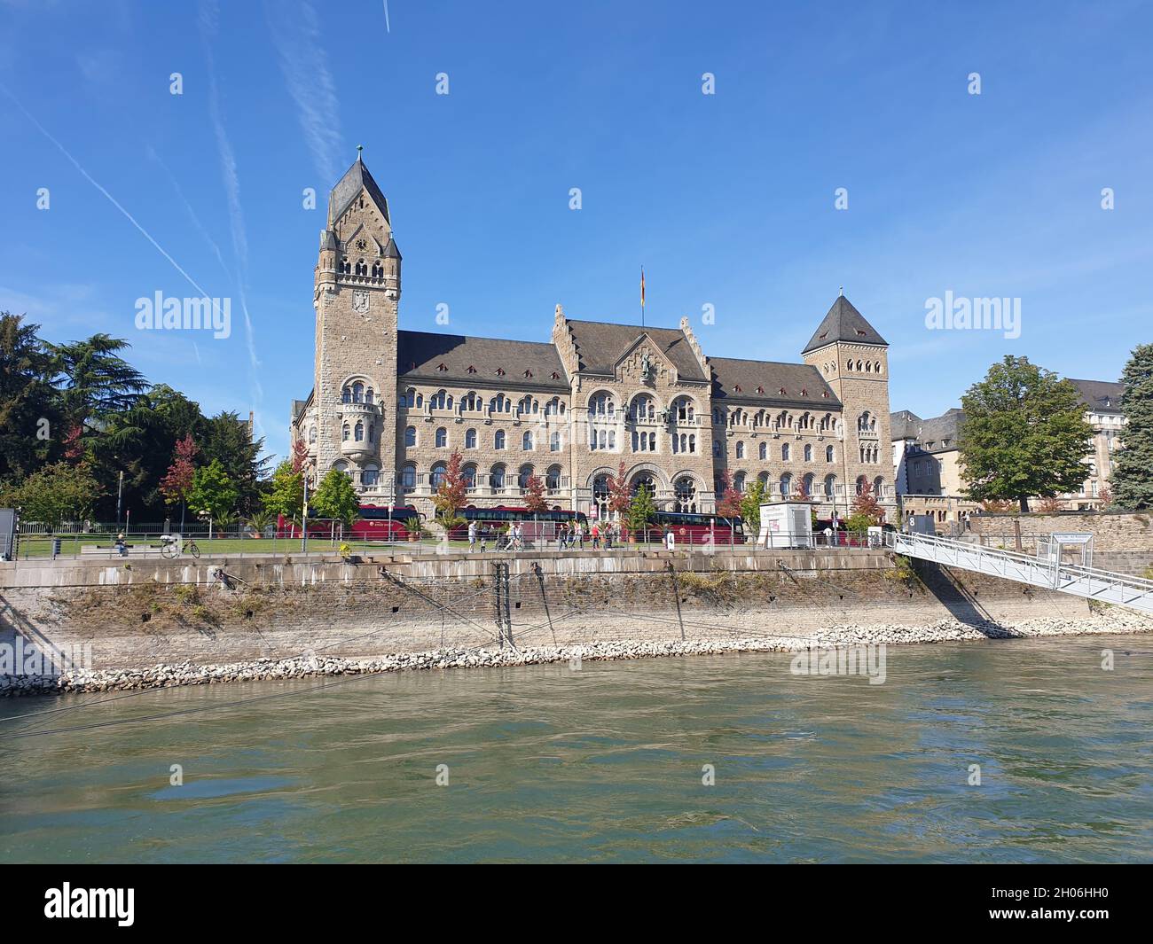 Preußisches Regierungsgebäude in Koblenz Stock Photo