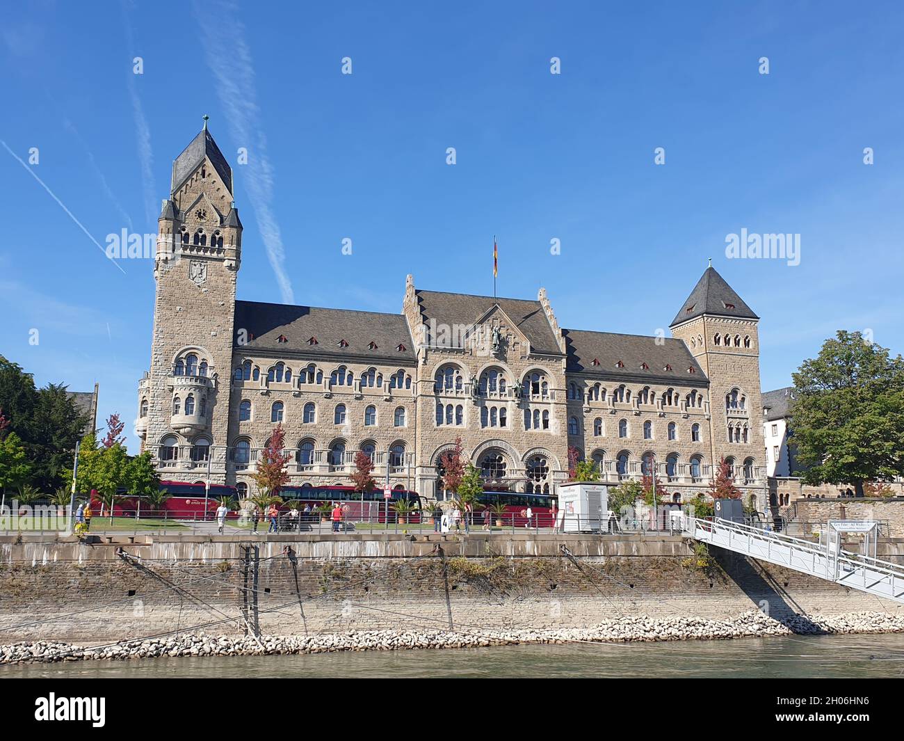 Preußisches Regierungsgebäude in Koblenz Stock Photo