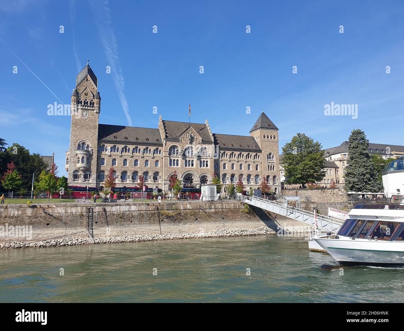 Preußisches Regierungsgebäude in Koblenz Stock Photo