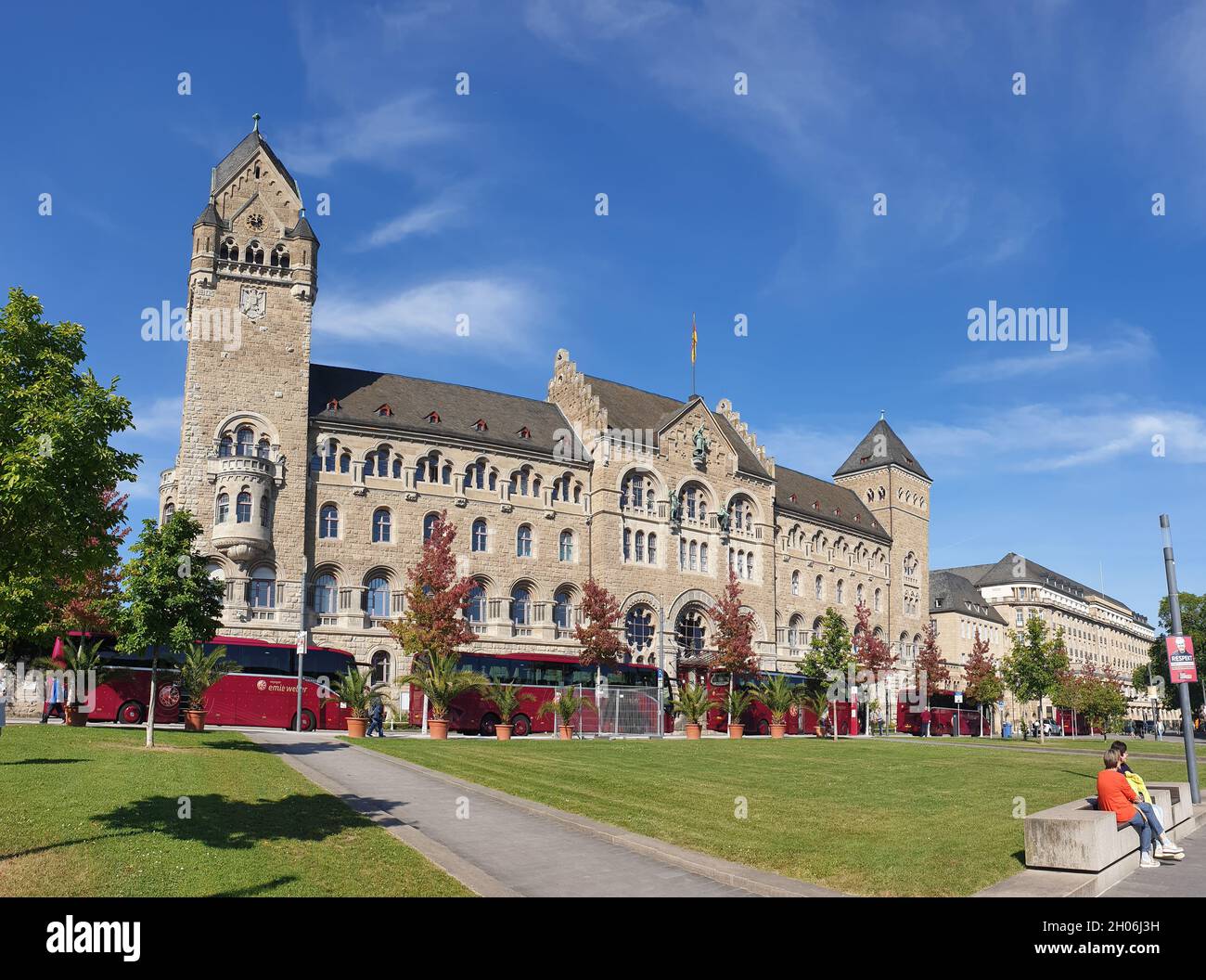 Preußisches Regierungsgebäude in Koblenz Stock Photo