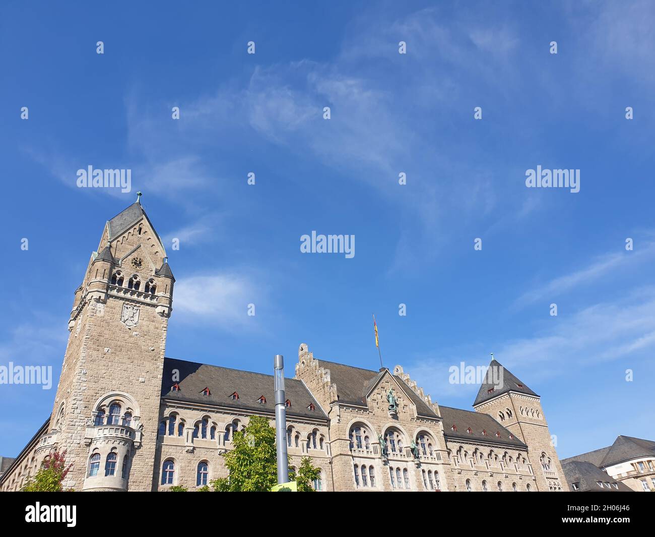 Preußisches Regierungsgebäude in Koblenz Stock Photo