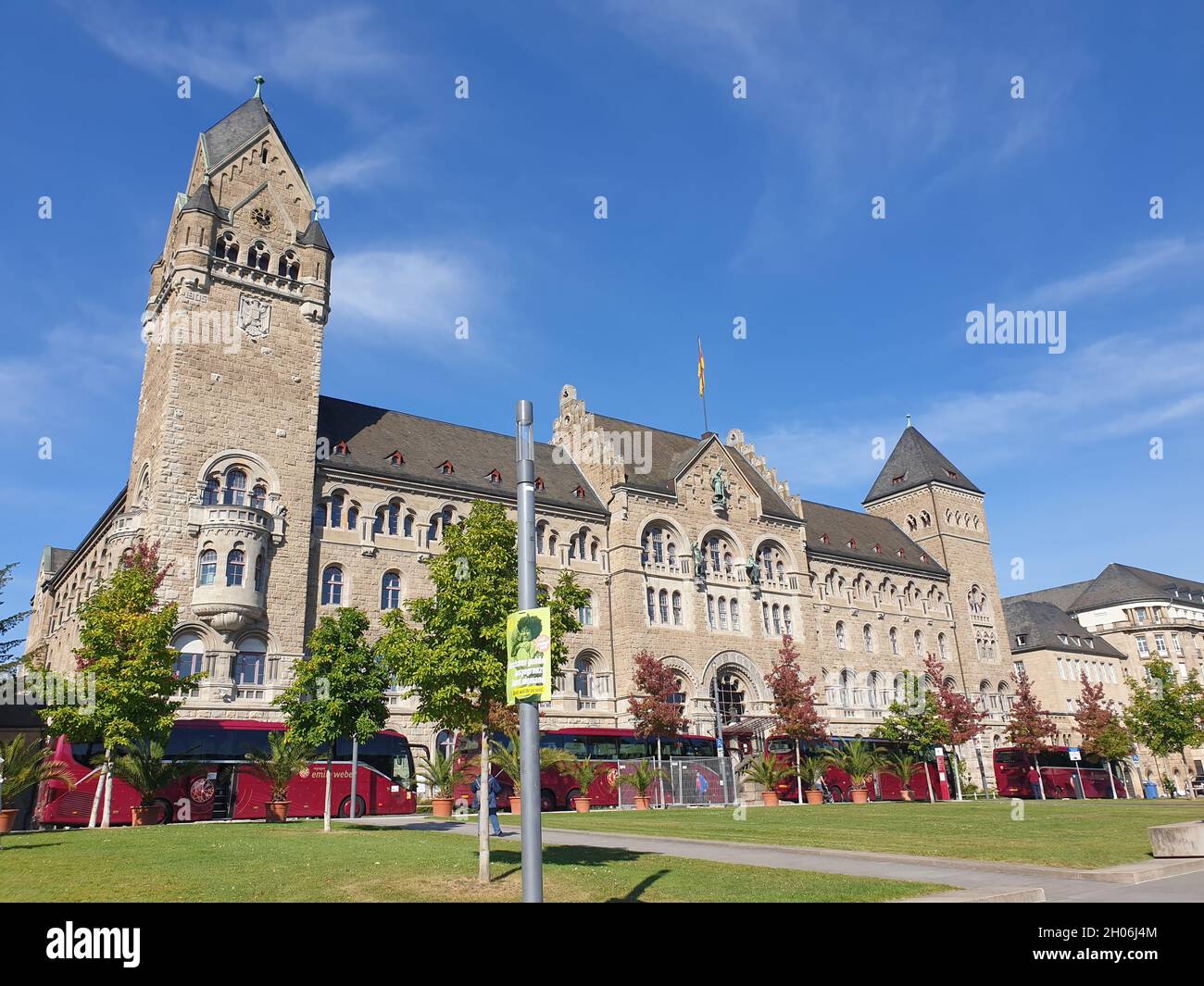 Preußisches Regierungsgebäude in Koblenz Stock Photo