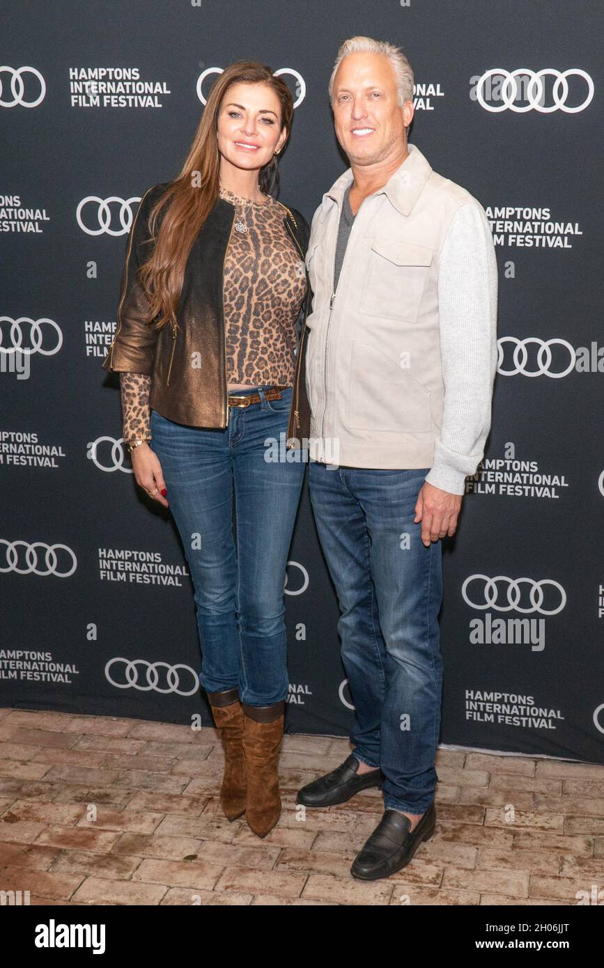 Amy Green and Gary Green attend the 29th Annual Hamptons International Film Festival Chairman's Reception at a private residence in East Hampton, NY on October 10, 2021 (Photo by David Warren /Sipa? USA) Credit: Sipa USA/Alamy Live News Stock Photo