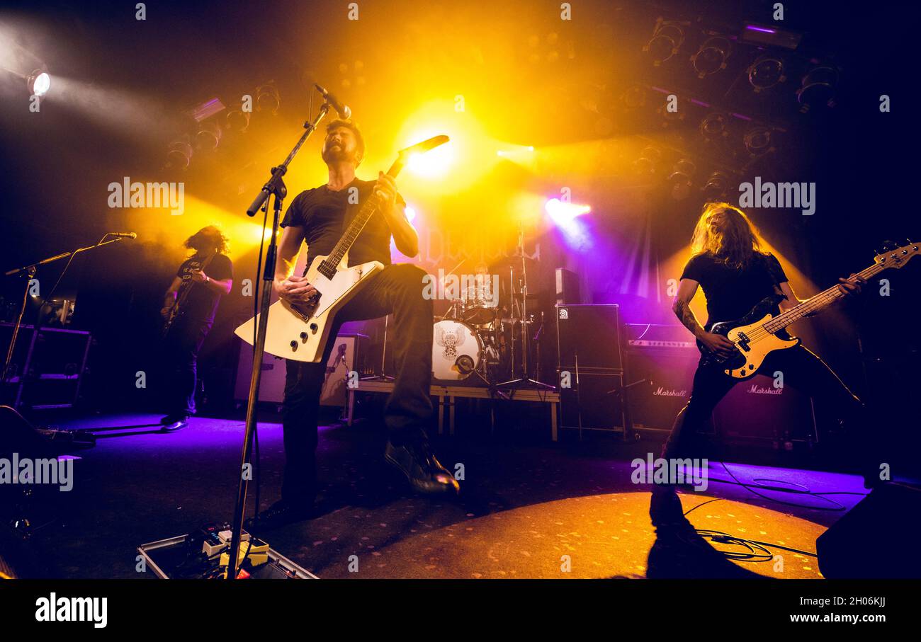 Malmo, Sweden. 08th, October 2021. The Swedish stoner rock band Deville performs a live concert at Kulturbolaget in Malmoe. (Photo credit: Gonzales Photo - Joe Miller). Stock Photo