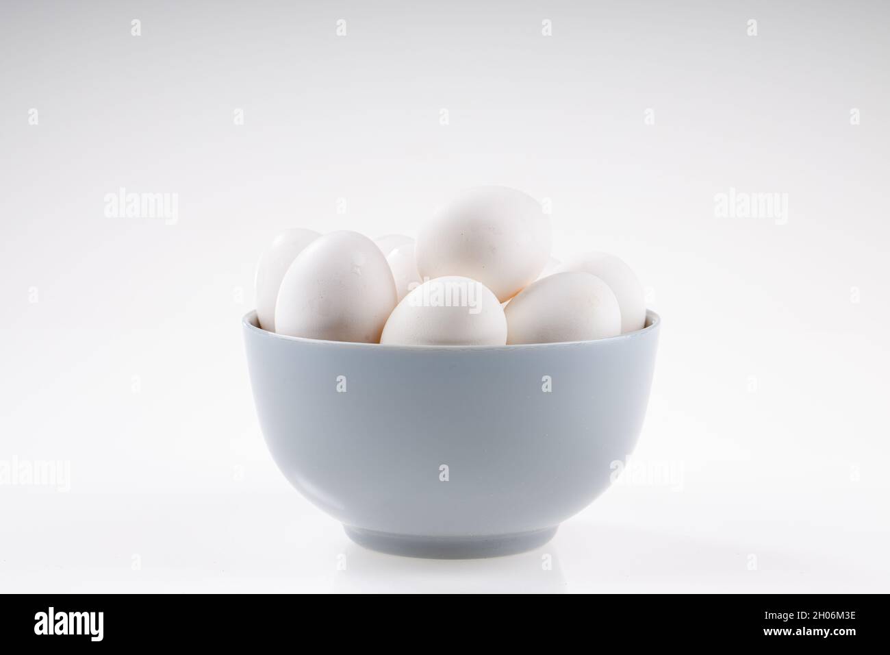 Cute Chicken Ceramic Egg Holder Isolated On White Background Stock