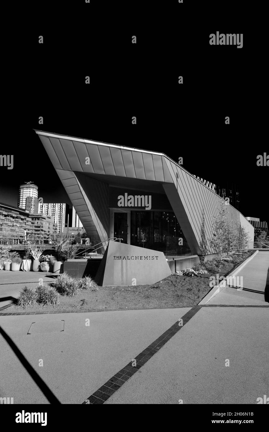 The Alchemist cocktail bar, Salford Quays, Manchester, Lancashire