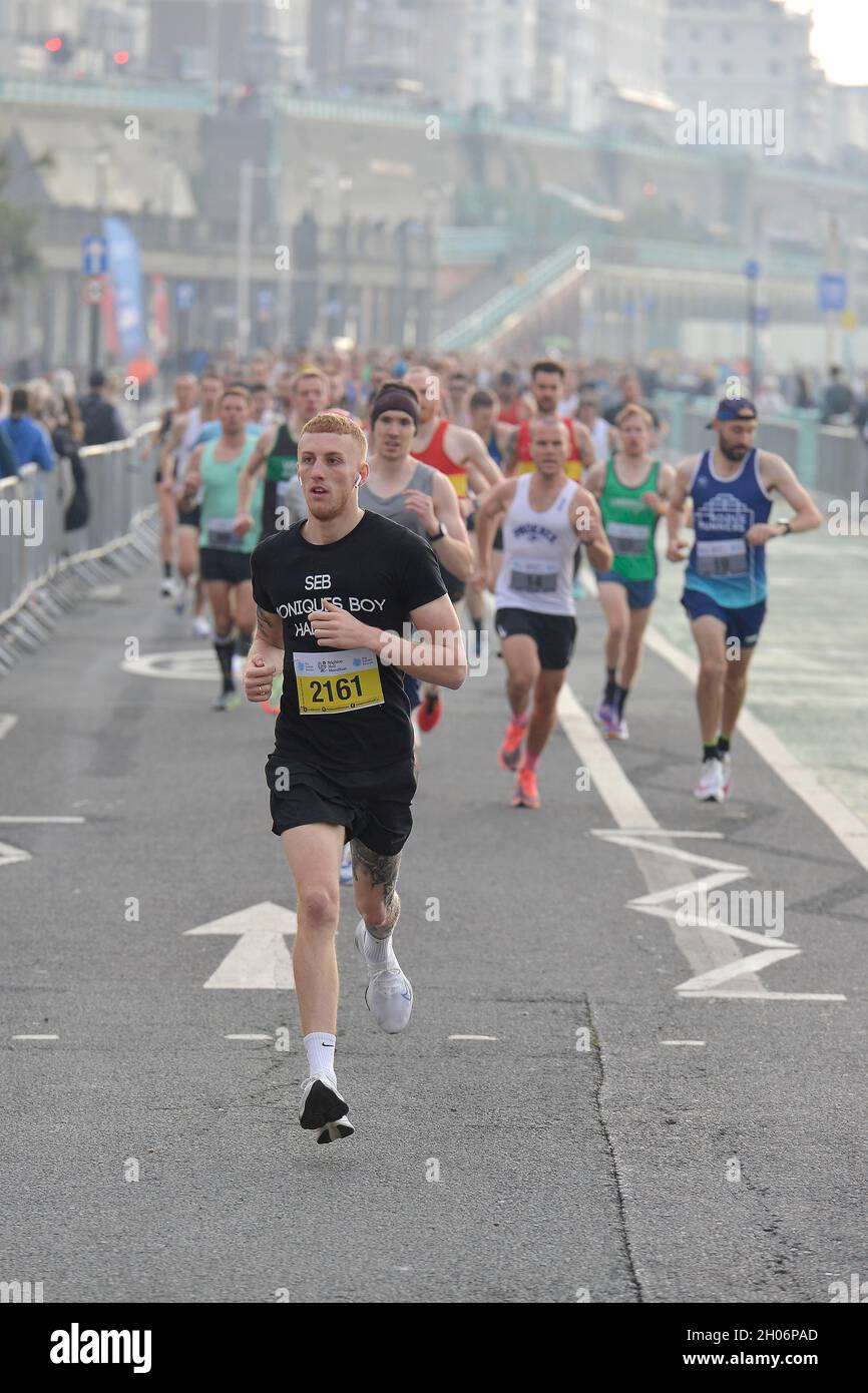 Brighton Half Marathon 2021. Picture Terry Applin Stock Photo