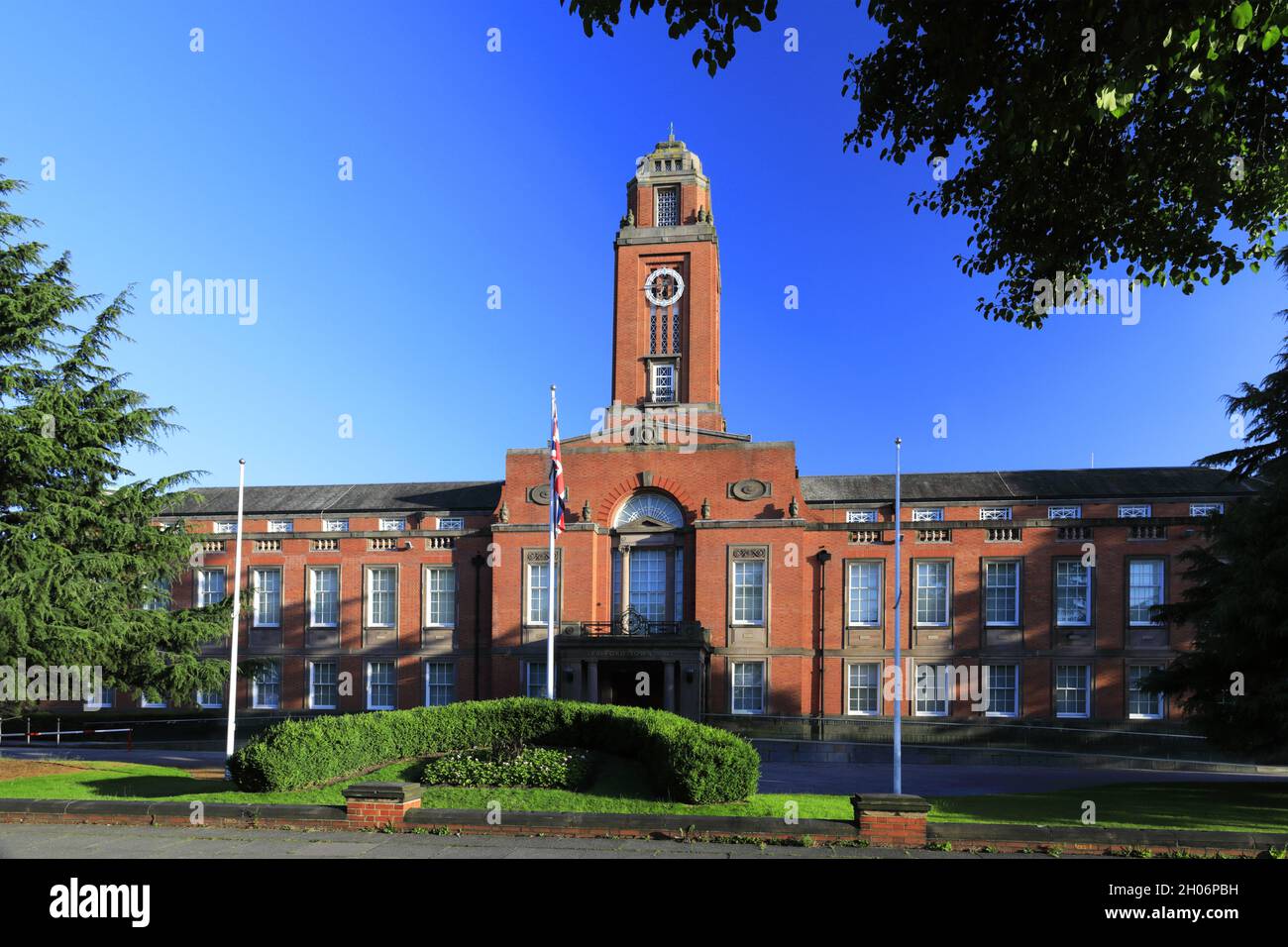 The Trafford Town Hall, Greater Manchester, Lancashire, England, UK Stock Photo