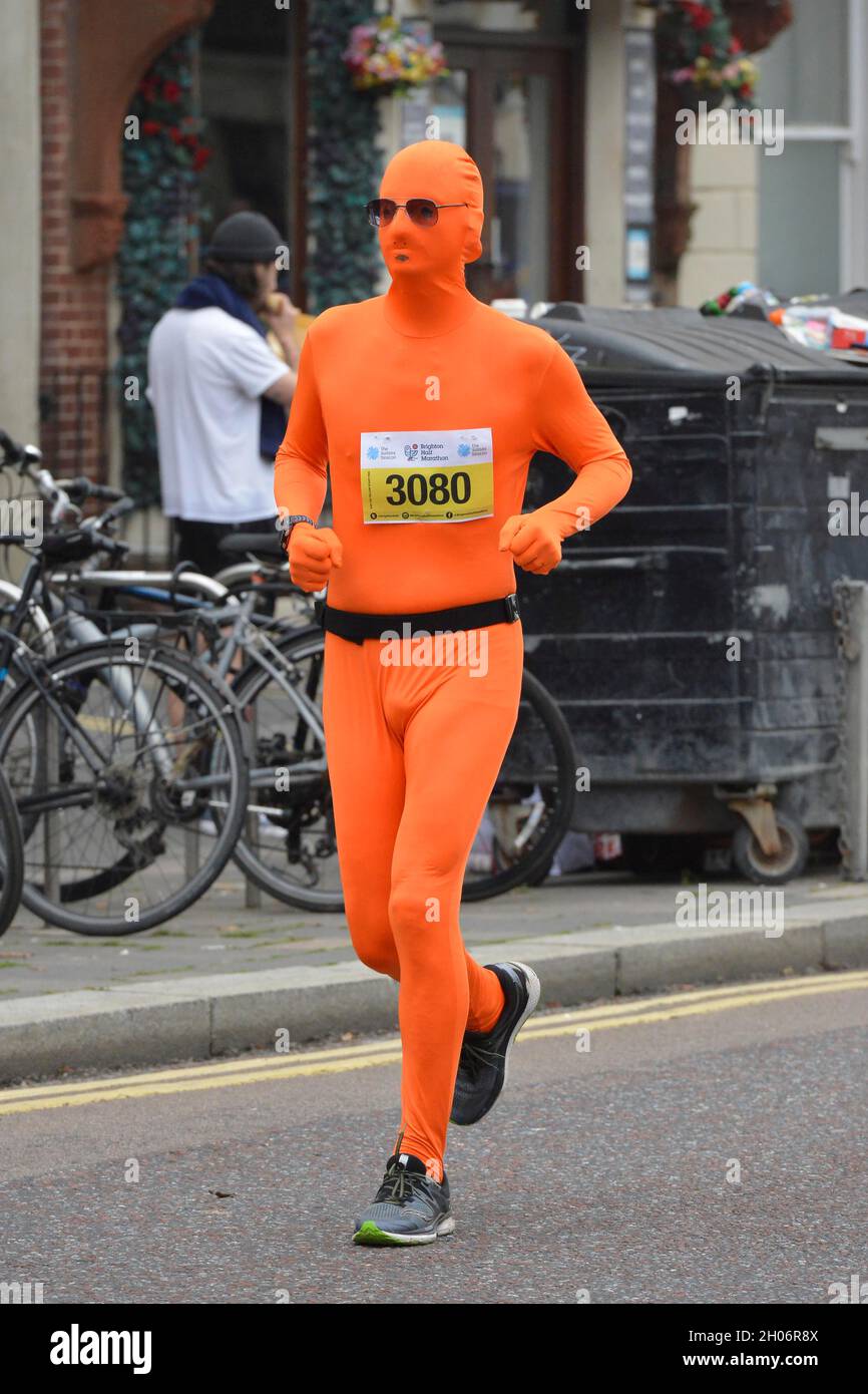 Brighton Half Marathon  October 10th 2021. Picture Terry Applin Stock Photo