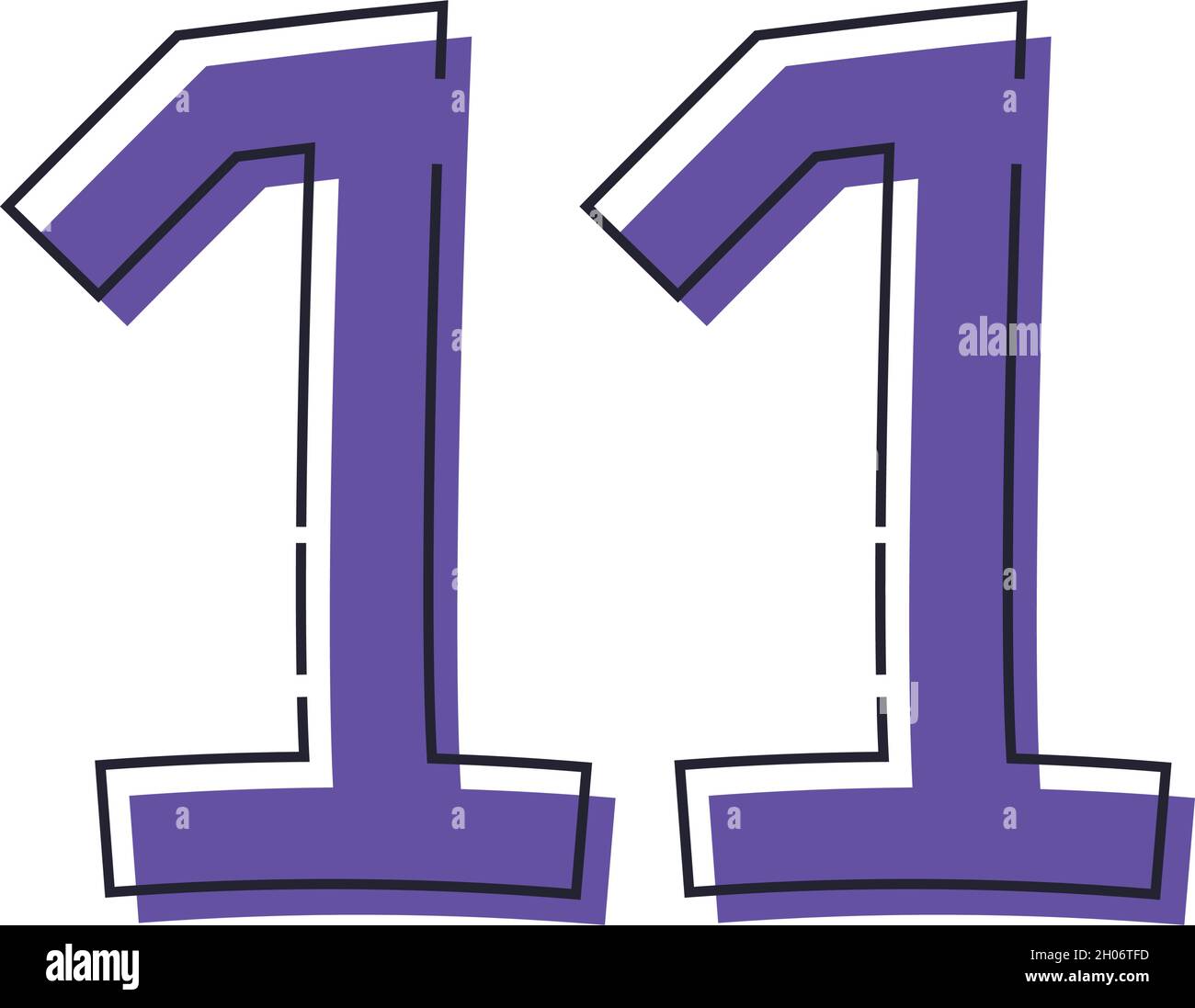 cute number eleven Stock Vector Image & Art - Alamy