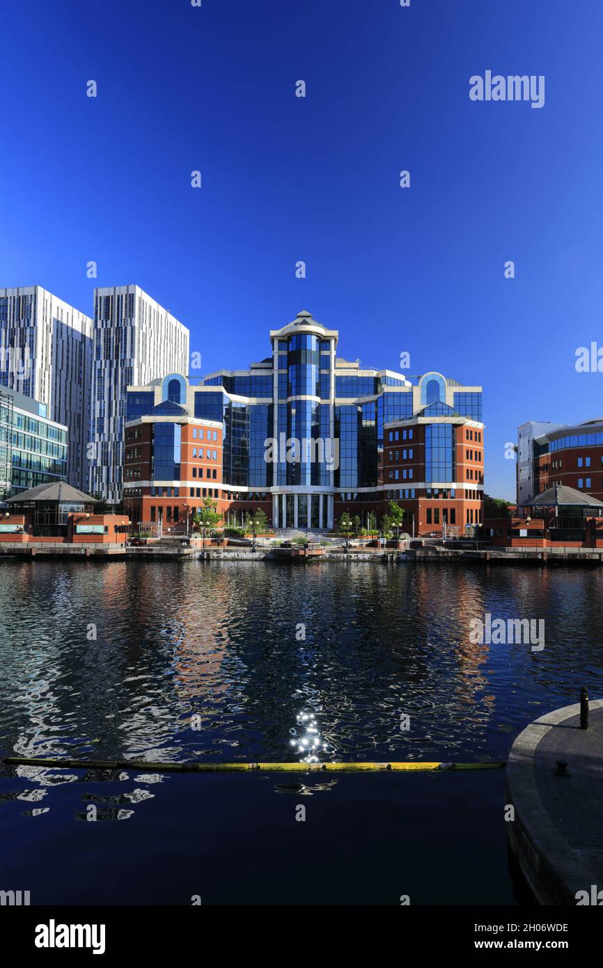 The Erie basin, Salford Quays, Manchester, Lancashire, England, UK
