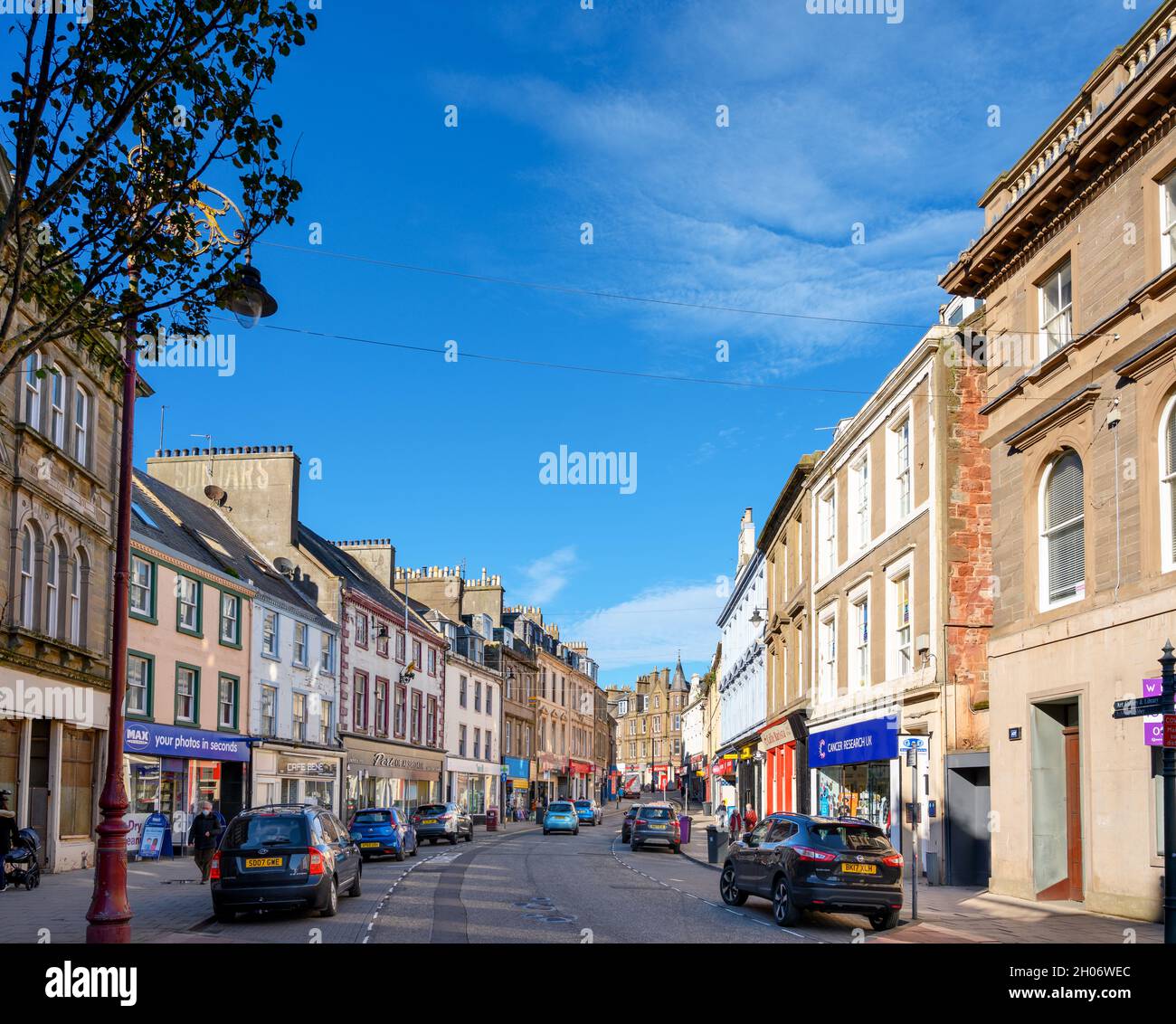 High Street in Arbroath, Scotland, UK Stock Photo Alamy