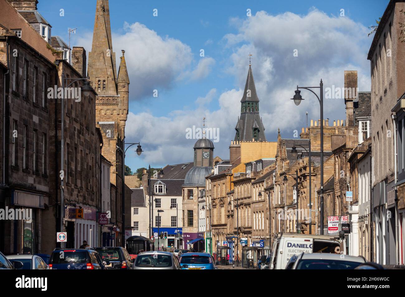 Cupar High Street, Fife, Scotland Stock Photo Alamy