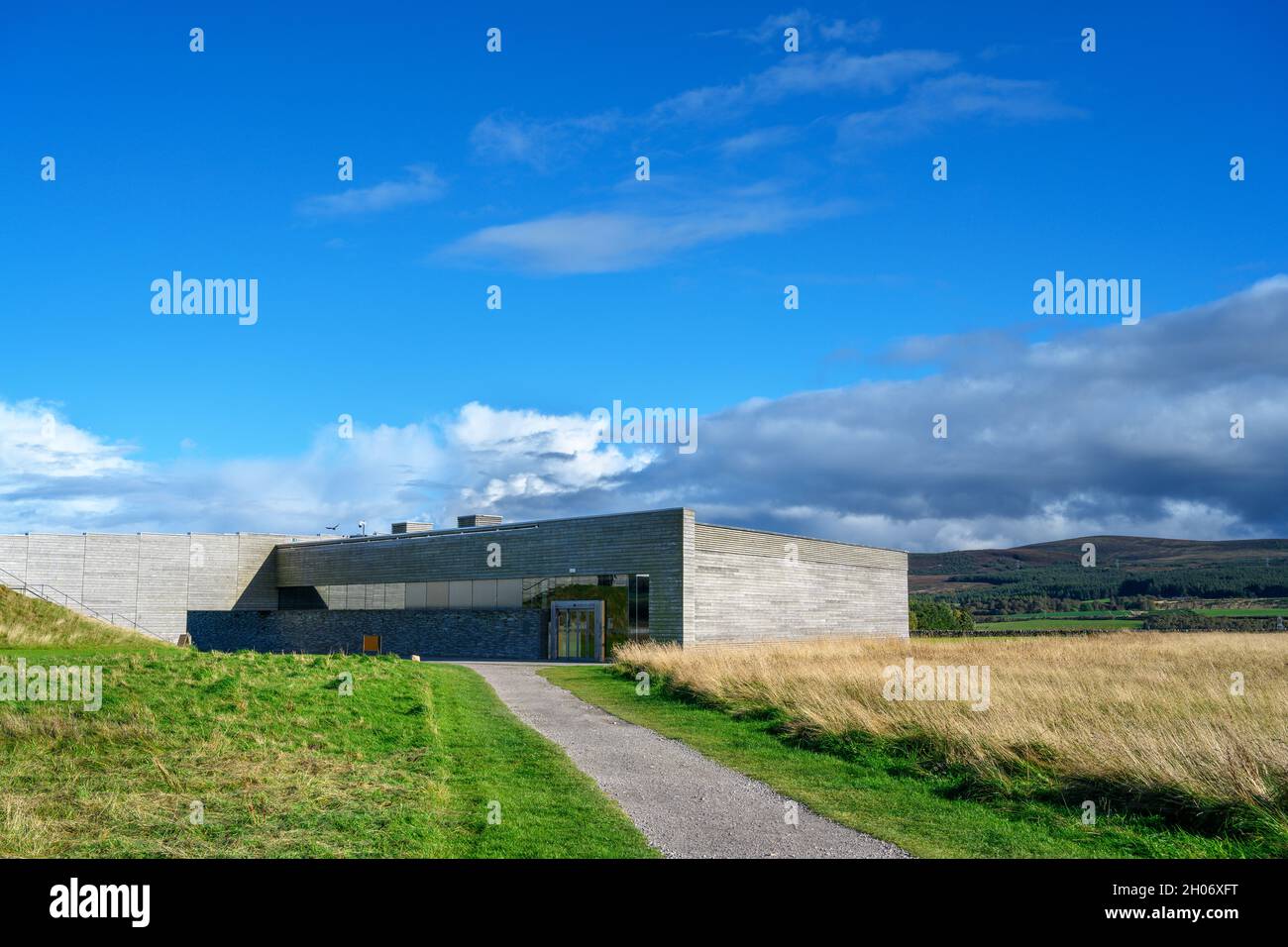 The Visitor Centre at the Culloden Battlefield, Culloden, near Inverness, Scotland, UK Stock Photo