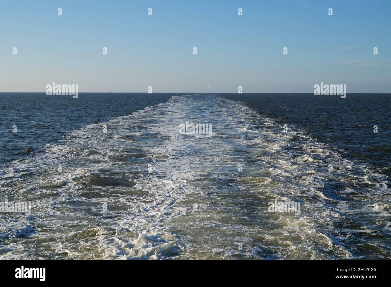 The picturesque the North Sea in Germany Stock Photo
