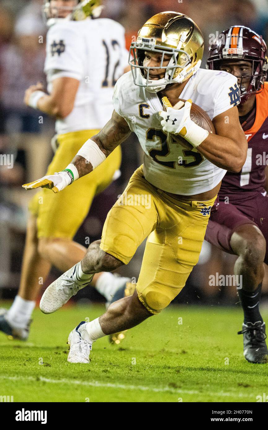 Notre dame football kyren williams hires stock photography and images