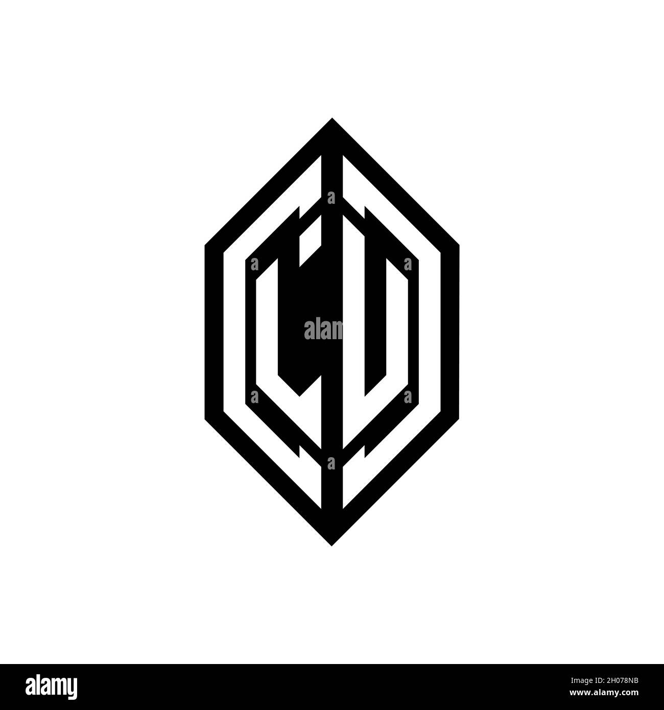 LU logo with geometric shape vector monogram design template isolated ...