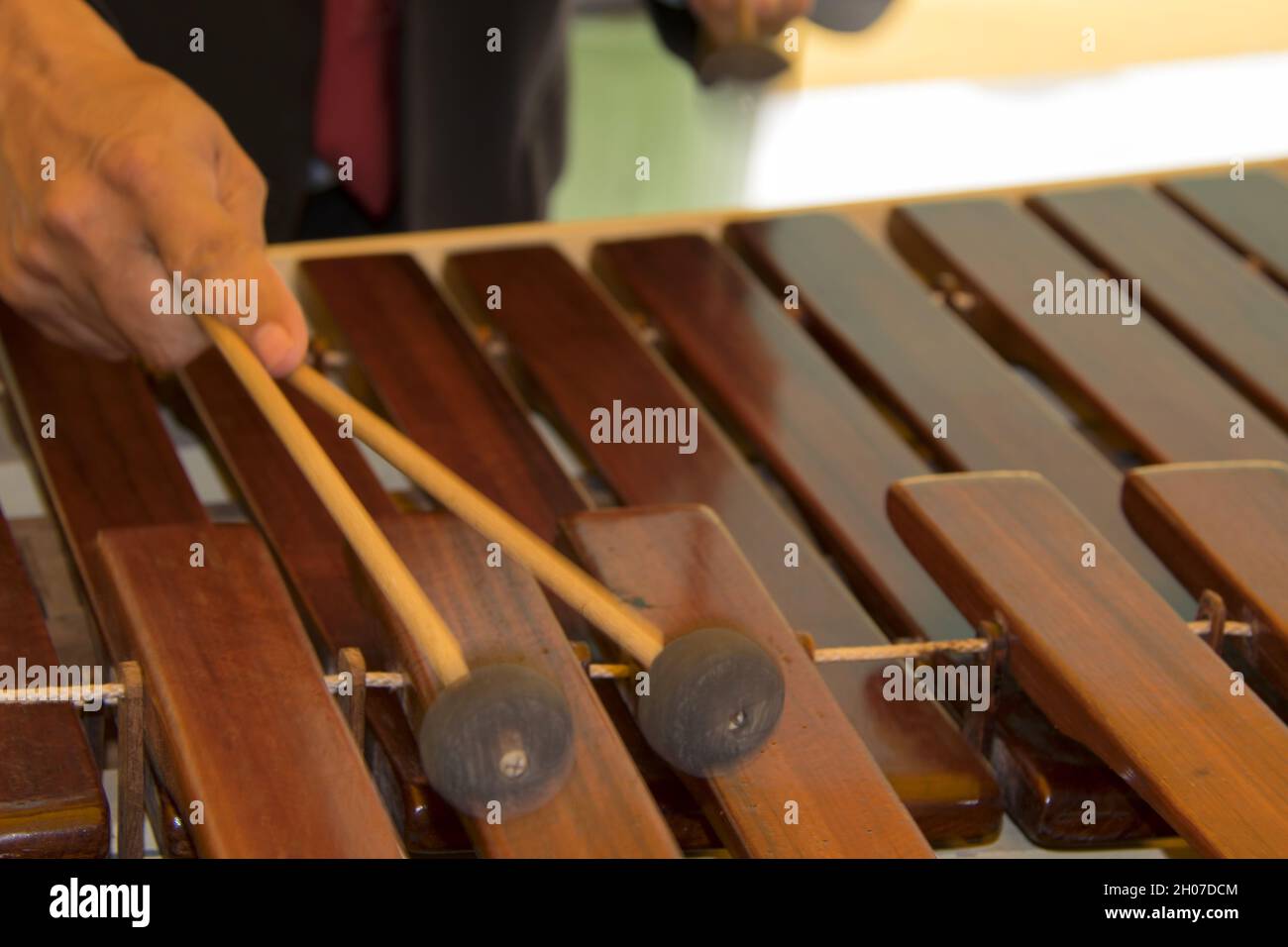 National instrument of Guatemala made with Hormigo wood the marimba ...
